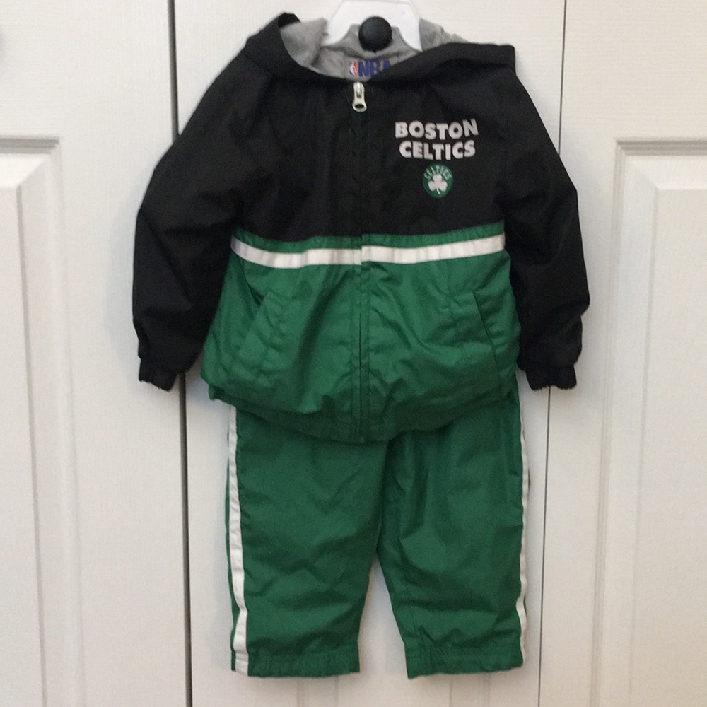 Boston Celtics Track Suit Size 2t jacket and pants